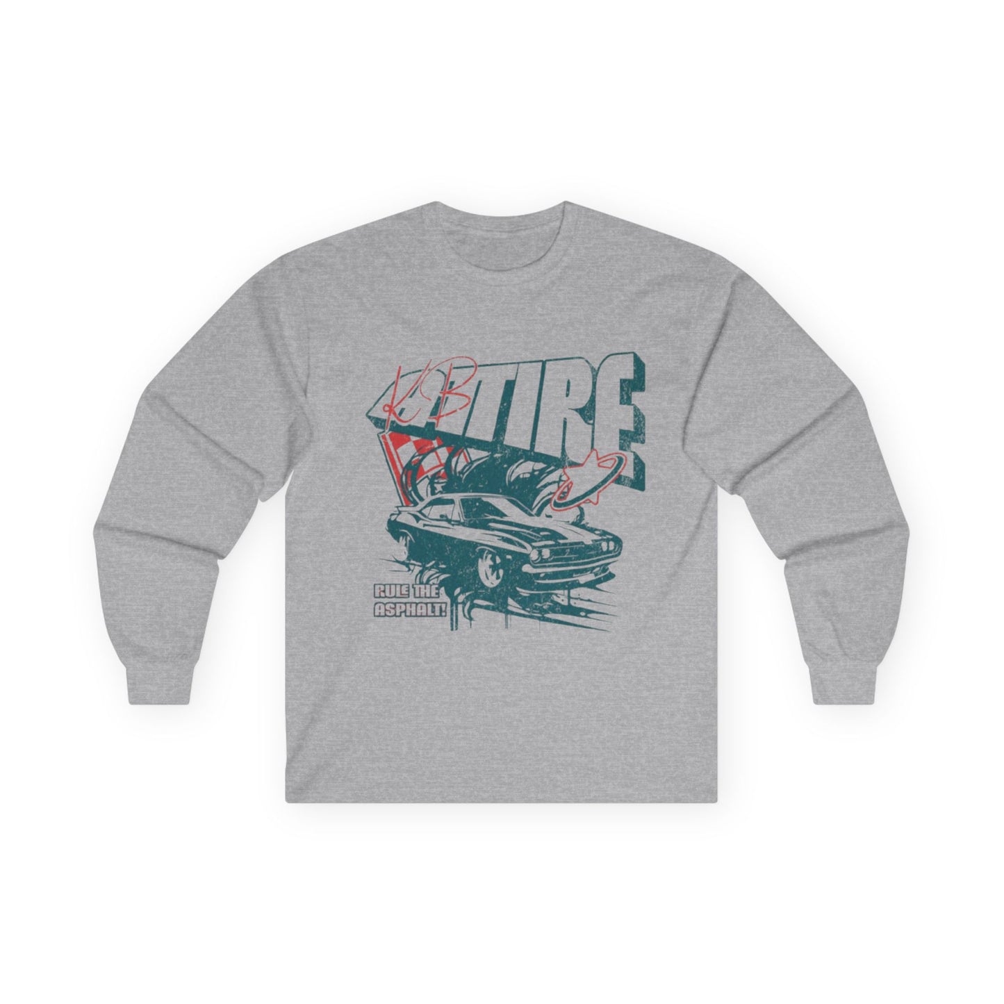 'Retro Car' Long Sleeve Tee