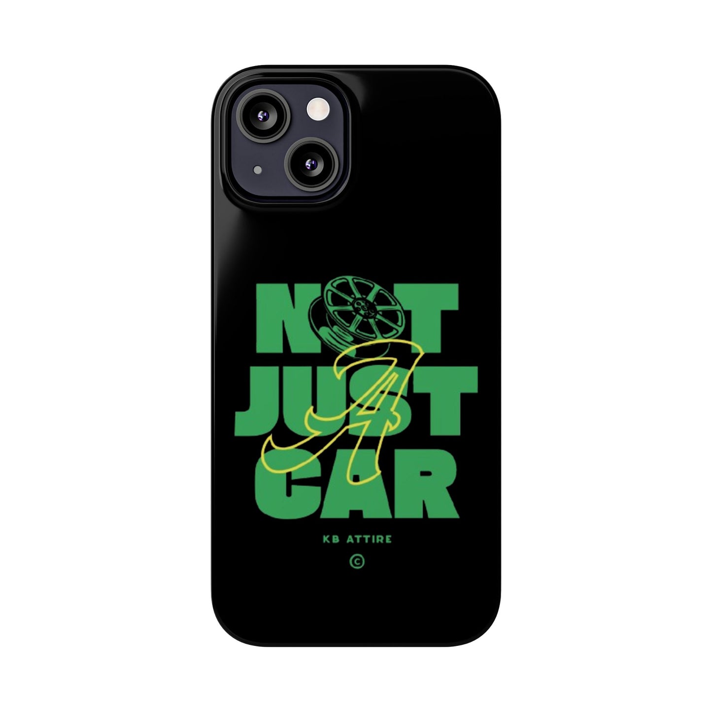 Not Just A Car Slim IPhone Cases (Black)