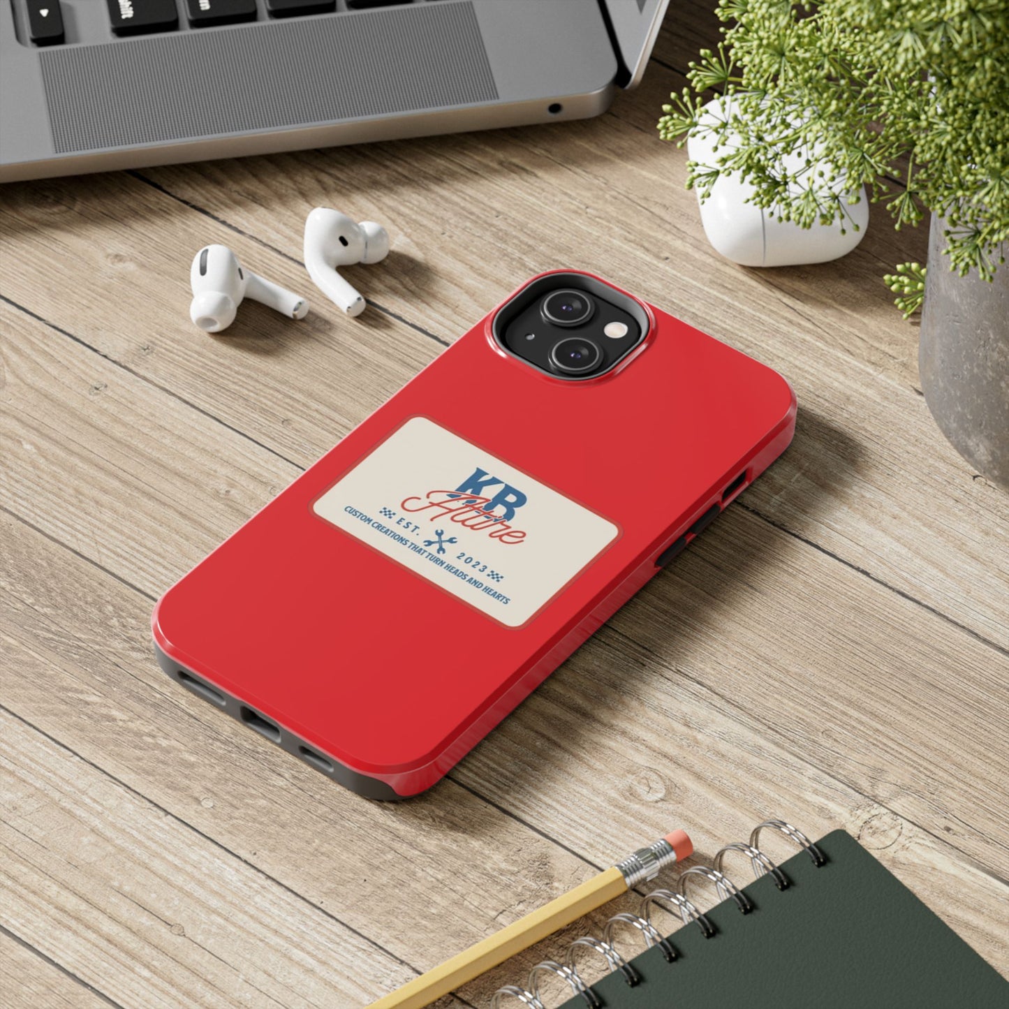 KB Attire 'The Patch' Phone Case (Red)