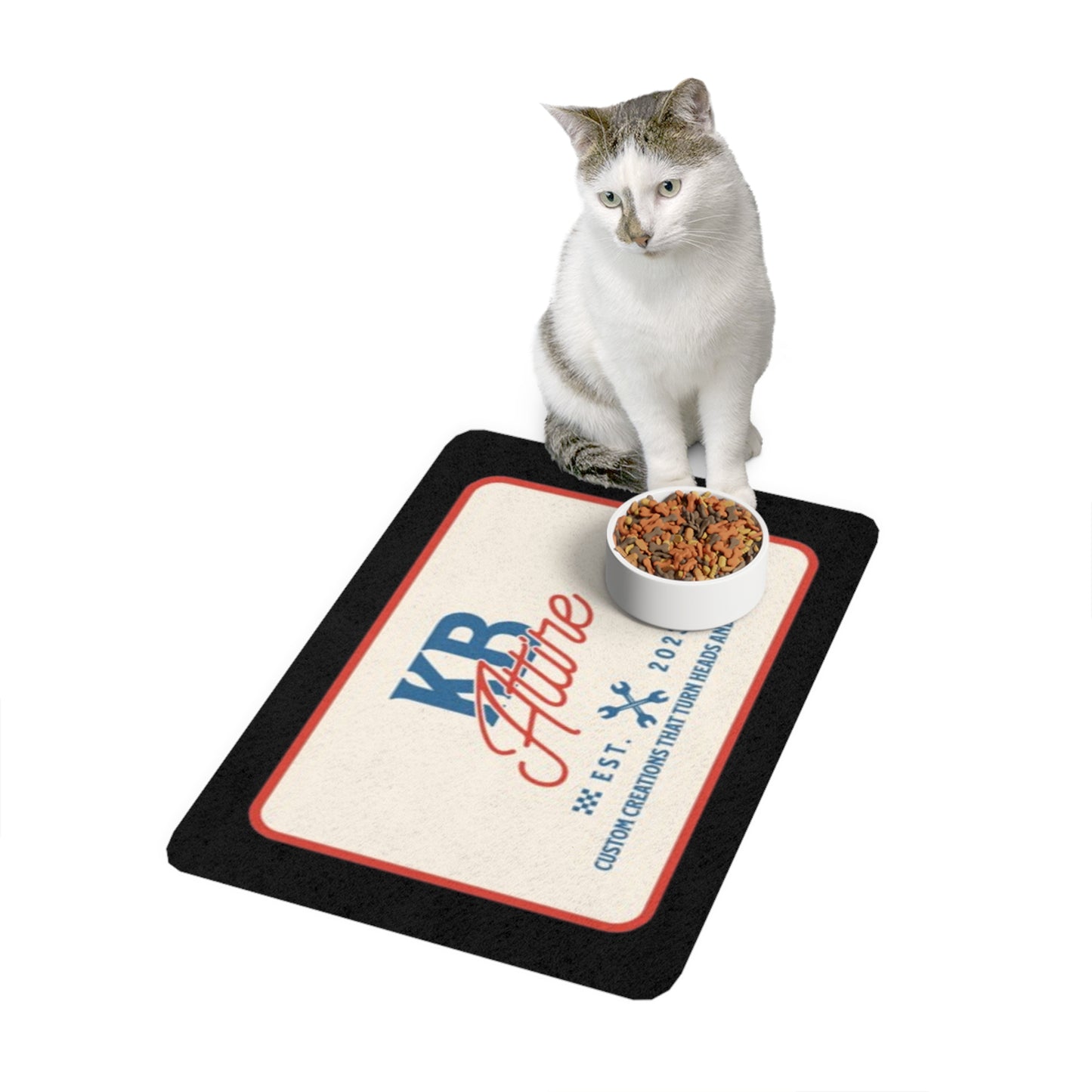 KB Attire "The Logo" Pet Food Mat