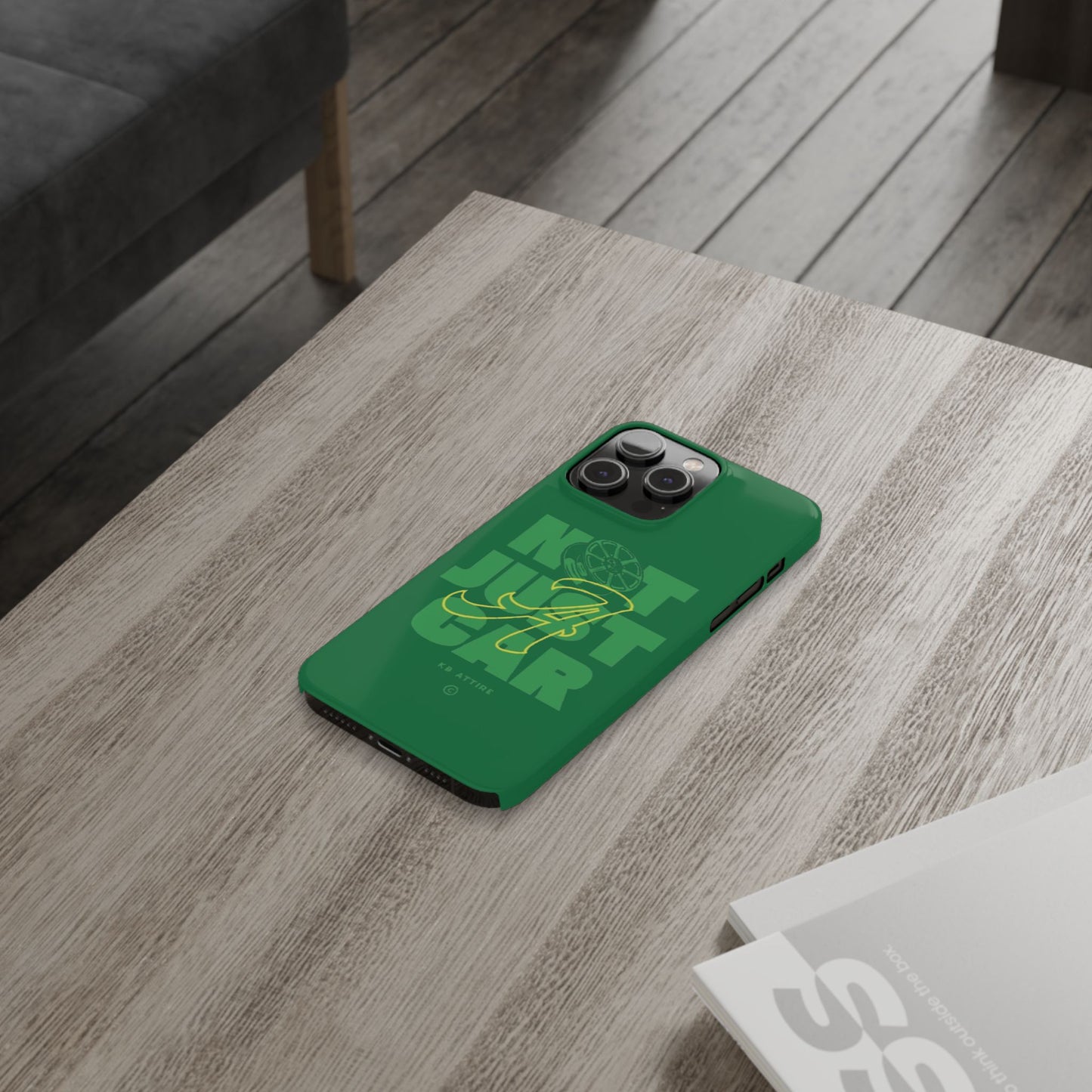 Not Just A Car Slim IPhone Cases (Green)