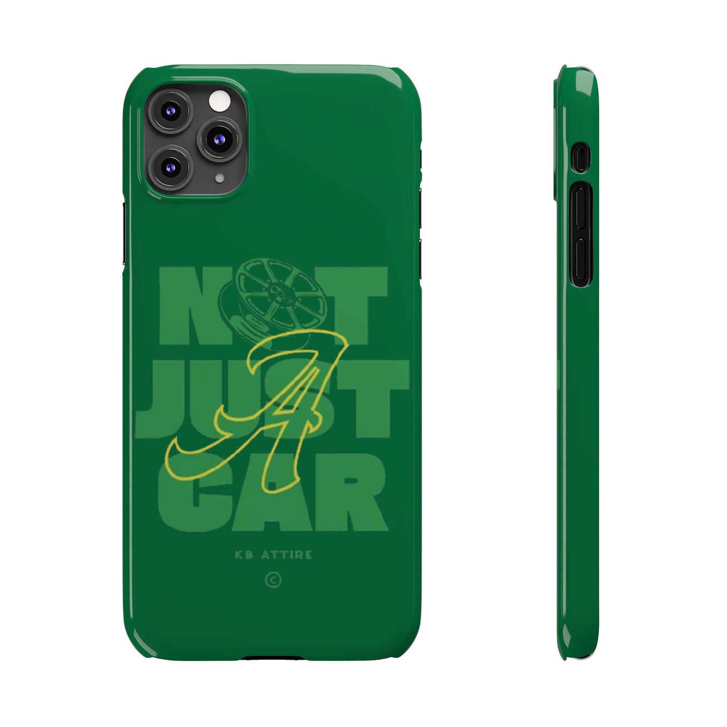 Not Just A Car Slim IPhone Cases (Green)