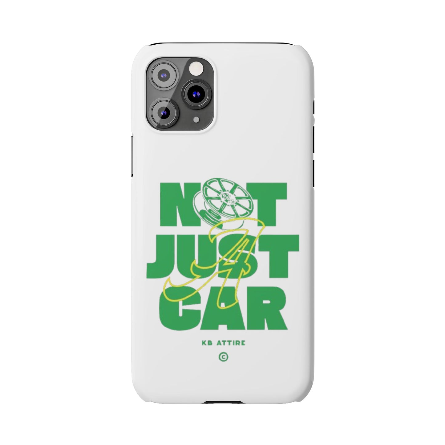 Not Just A Car Slim IPhone Cases (White)
