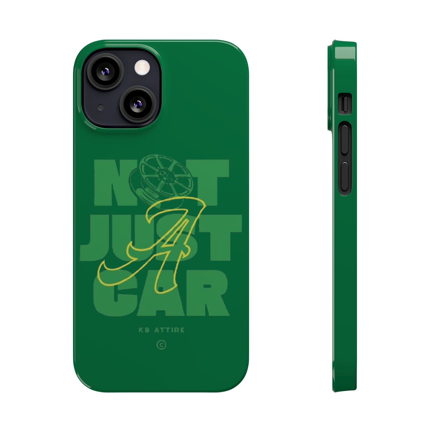 Not Just A Car Slim IPhone Cases (Green)