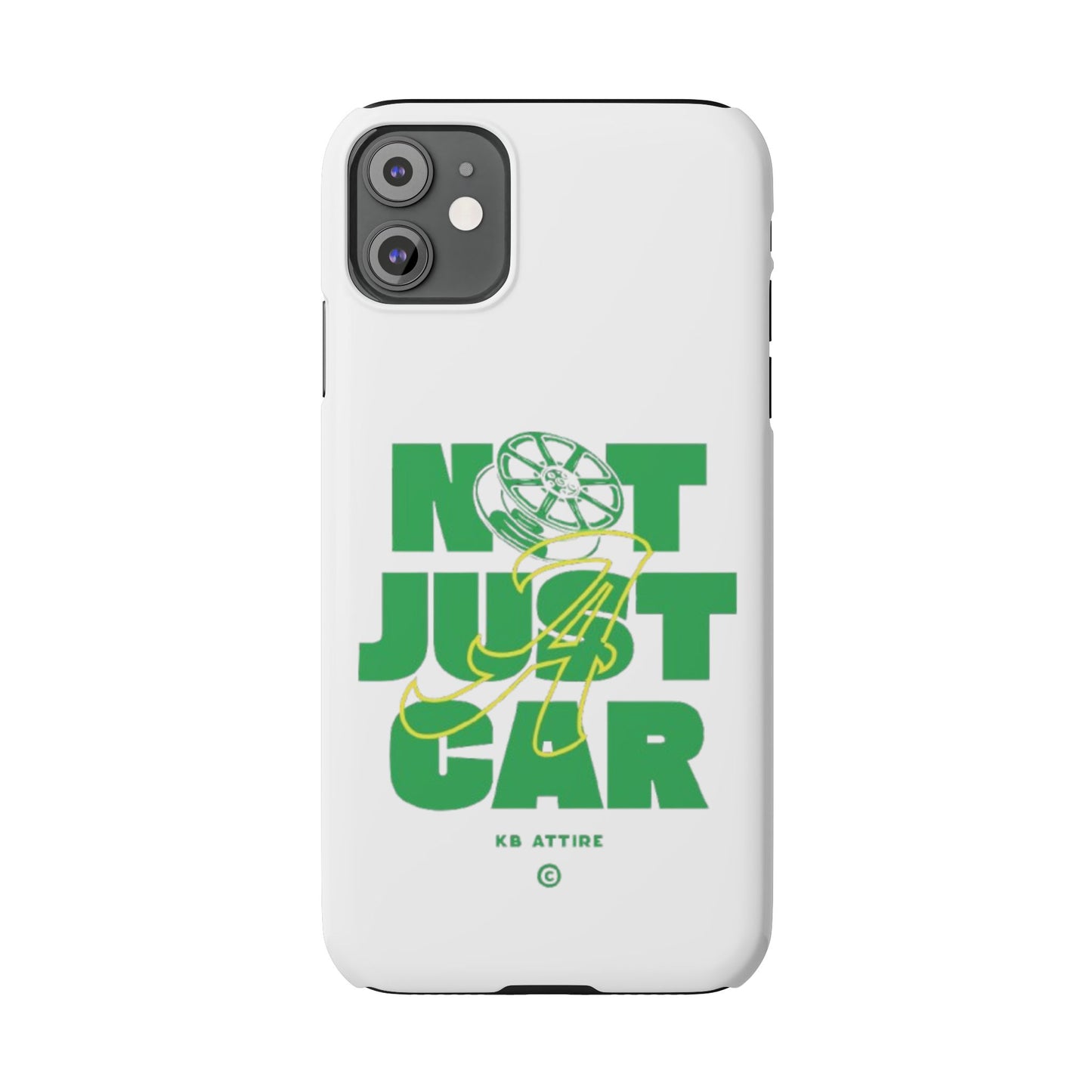 Not Just A Car Slim IPhone Cases (White)
