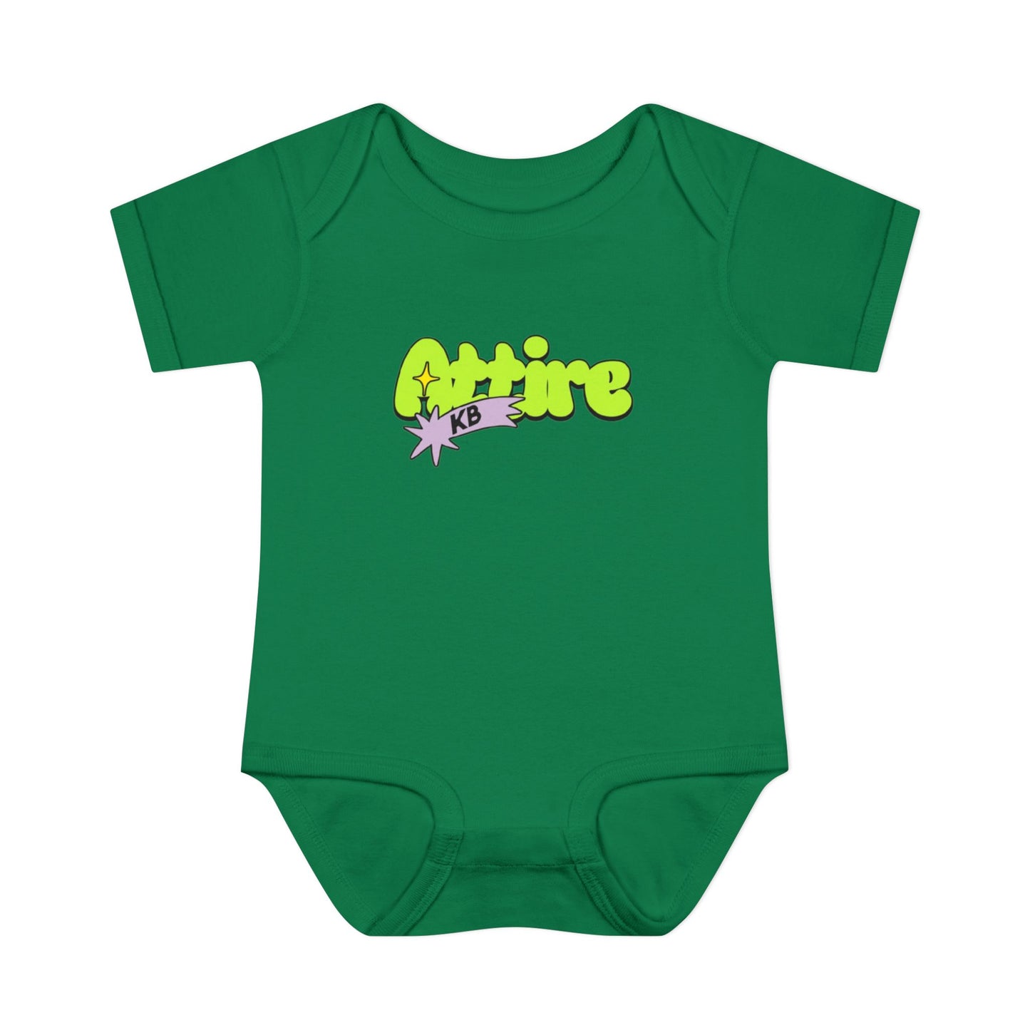 KB Attire Infant Bodysuit with "Cartoon" Logo