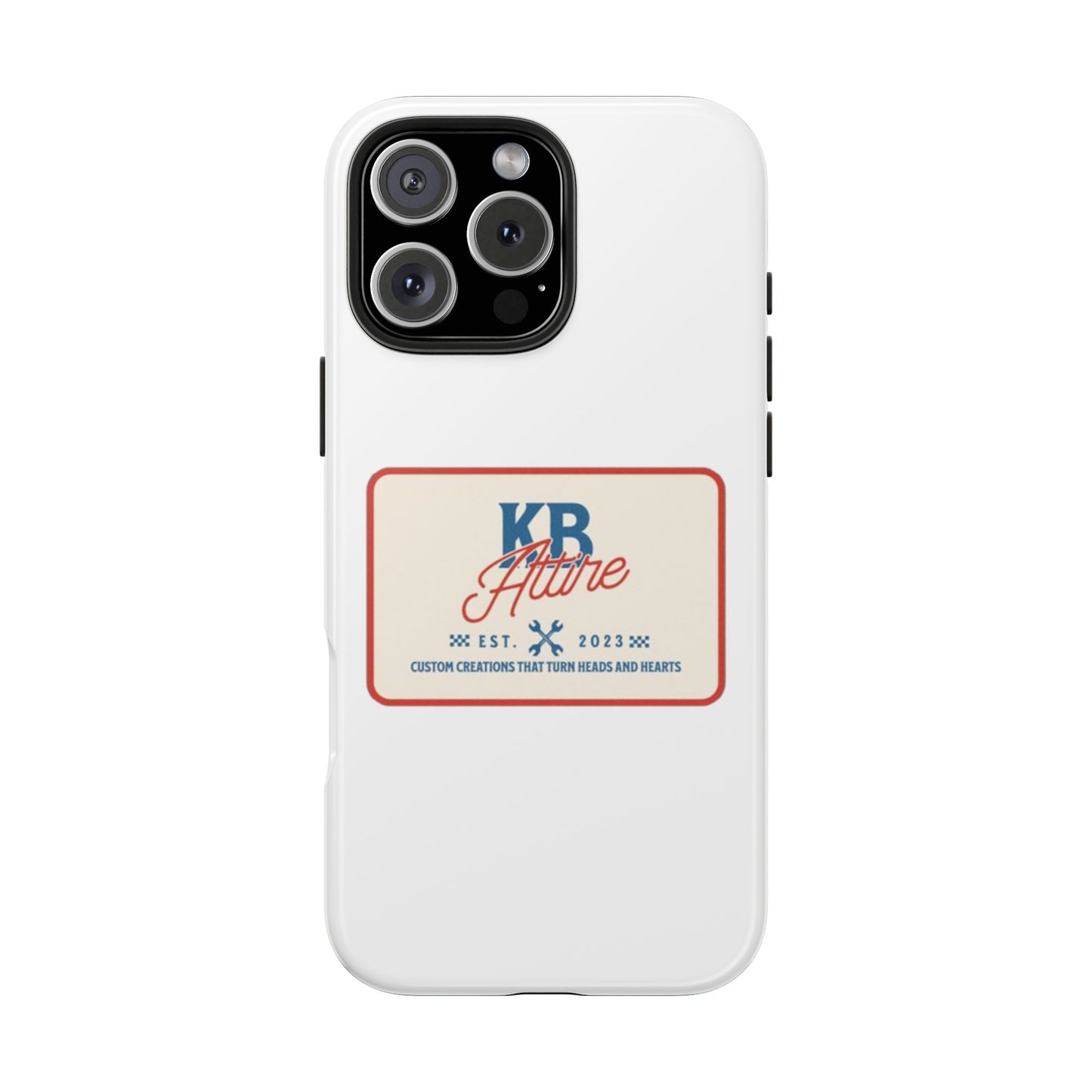 KB Attire 'The Patch' Phone Case (White)
