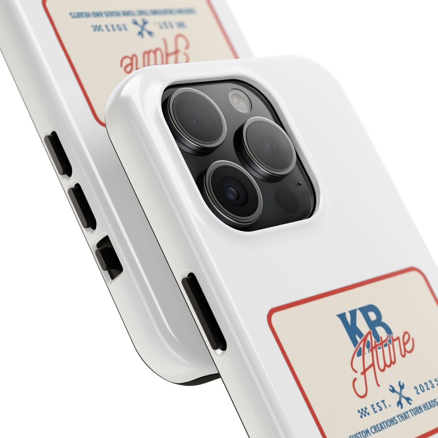 KB Attire 'The Patch' Phone Case (White)