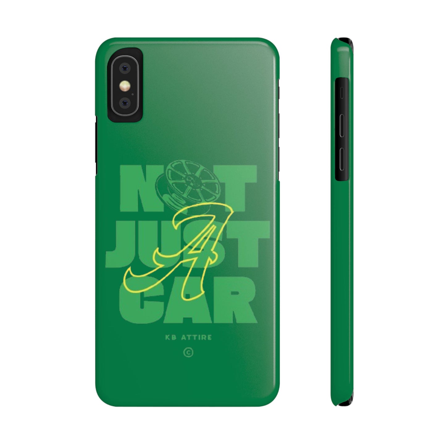 Not Just A Car Slim IPhone Cases (Green)