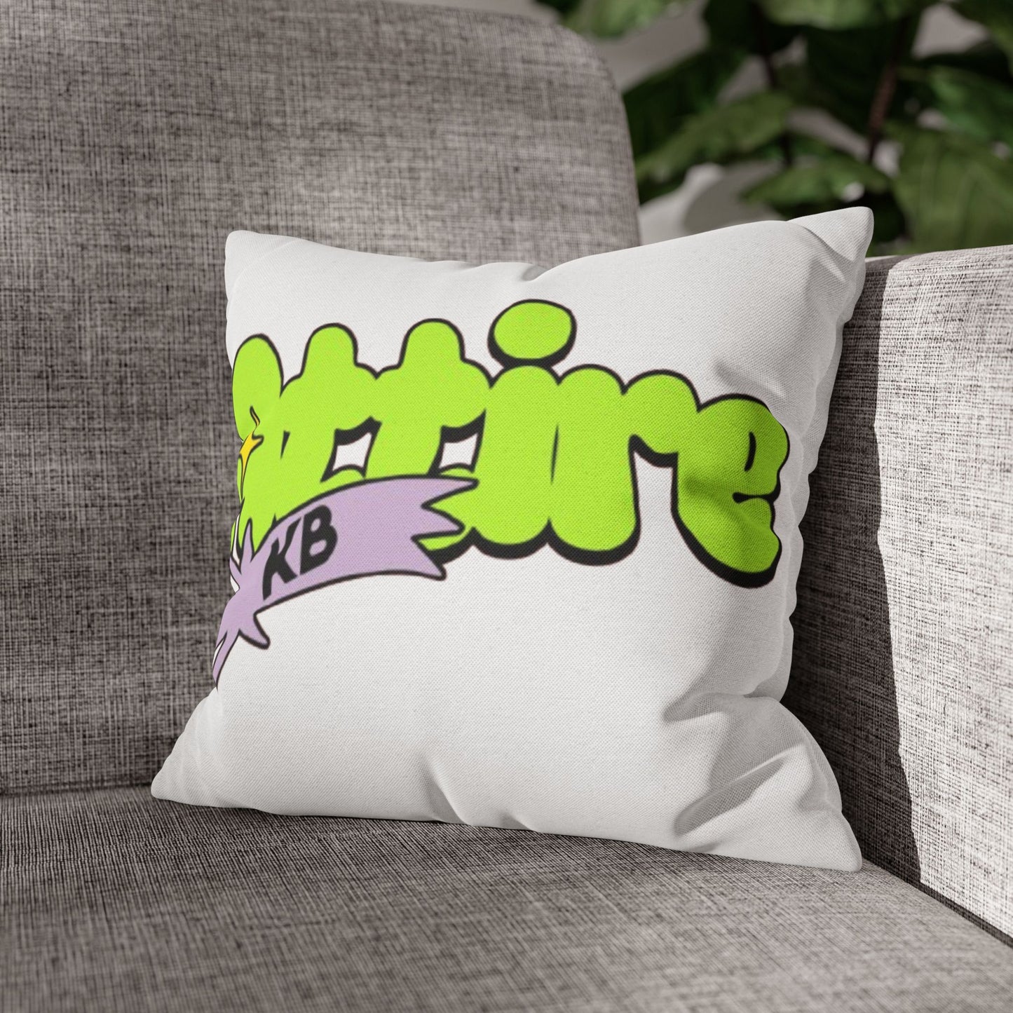 KB Attire "Cartoon" Square Pillowcase