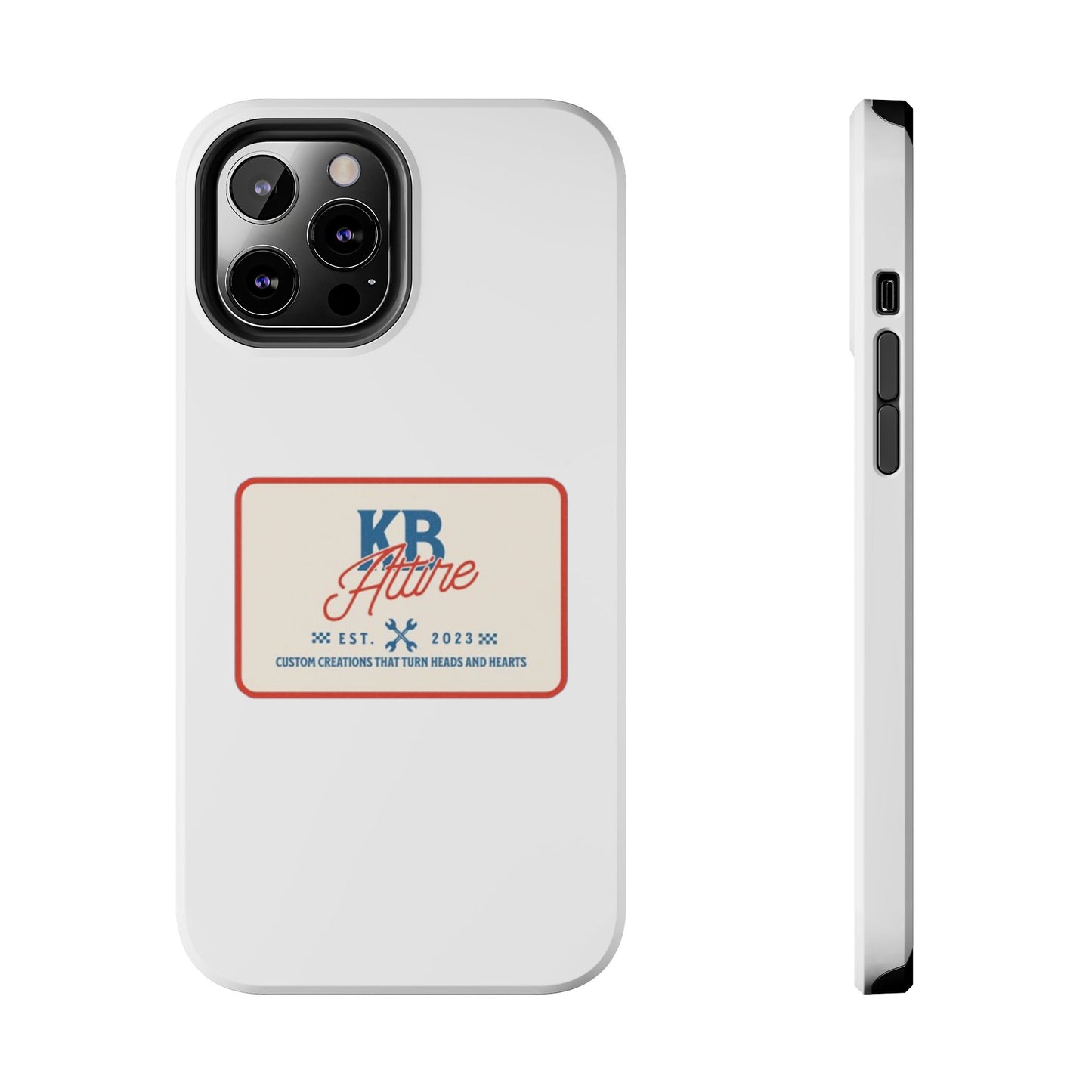 KB Attire 'The Patch' Phone Case (White)