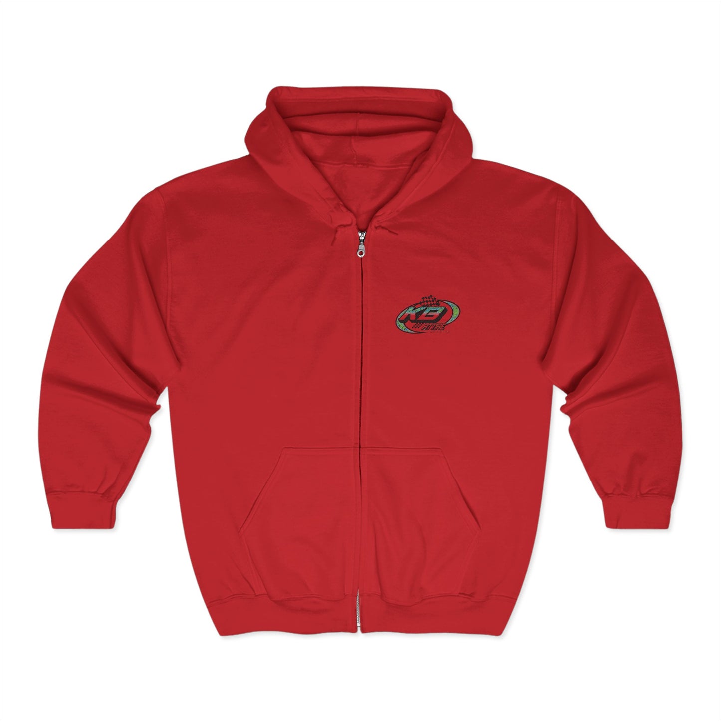 KB Attire Unisex Heavy Full Zip Hooded Sweatshirt